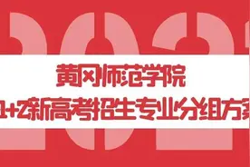 黄冈师范学院2021年3+1+2新高考招生专业分组方案图片