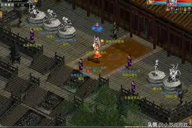 大话西游2二转玩家的高光时刻，虽然等级低，却在皇宫有雕像图片