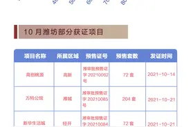10月潍坊房价地图：环比涨0.24% 市区均价7768元/㎡图片