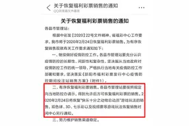 重磅：彩票开市！！2月24日部分省市福彩恢复销售工作图片