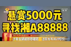 发现湘A88888豪车赶紧举报图片