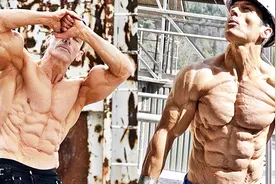 世界上肥肉最少的人，从小当搬运工，48岁练就肌肉型男视频封面