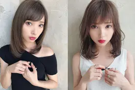 减龄又时尚的“锁骨发”，剪直发清新显脸瘦，烫卷发洋气更有风情图片