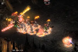 暗黑2重制版纯召死灵终极进化，脚踩七彩祥云，五环战神所向披靡图片