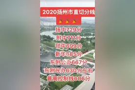 2020年扬州各高中切分线图片