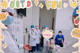 听我说谢谢你！女童为医生跳舞致谢图片