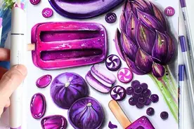 这么逼真的画作，竟然是用马克笔画的？看完大触的作品，我惊呆了图片