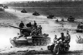 苏德战场米乌斯河战役，德军设下埋伏，苏军坦克损失惨重被迫停战图片