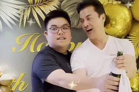 吕良伟19岁独子罕曝光，被指没遗传爸爸好基因，福相满满引热议图片