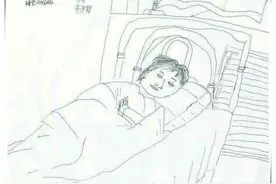 老师让画“妈妈的睡姿”，孩子的画作跑偏了，妈妈看见想打人图片