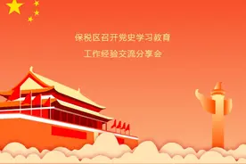 保税区召开党史学习教育工作经验交流分享会图片
