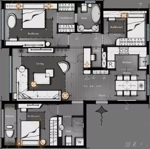 专业版！！！4个入户门厅设计案例手法与套路