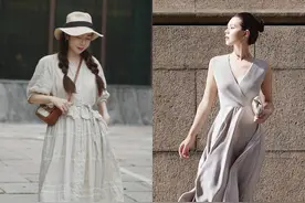 女人一旦过45岁，穿衣尽量：颜色素一点、款式宽一些，时髦又减龄图片