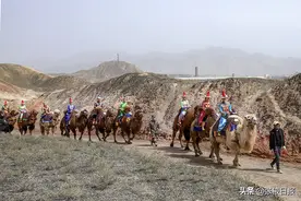 骑骆驼欣赏张掖七彩丹霞，乐享西北特有风情图片