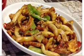 蘑菇炒肉片图片