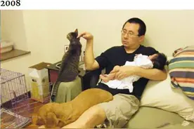 十年前vs十年后，爸爸和女儿的合照感动众人，陪伴是最长情的告白图片