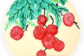 儿童画教程 | 玩转趣味色彩《水彩笔趣画鲜美的荔枝》图片