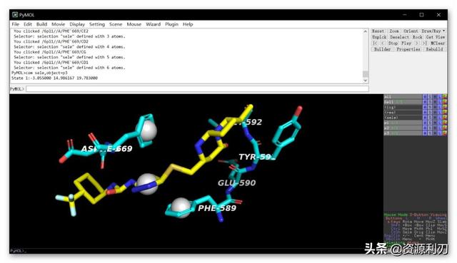 科研论文作图｜零基础用Pymol绘制蛋白质-小分子结合模式图
