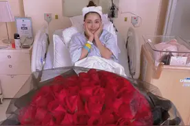 麦迪娜官宣生二胎！姜潮产房送玫瑰感谢老婆，女儿侧面照首曝光图片