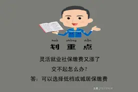 灵活就业社保缴费又涨了，交不起，又想交，怎么办？图片