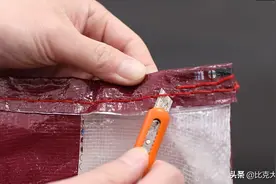 才知道，拆米袋线方法这么简单，学会这技巧，轻轻一拉完整拆开图片