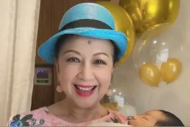 薛家燕分享孙子可爱个人照 头发浓密的孙子满脸笑容像足她图片