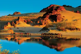 落日斜波暮水明 盘点塞上壮美湖泊秋色图片