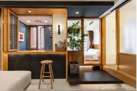 太实用了吧！看完这套47㎡两房后，我决定装修卧室不买床了图片