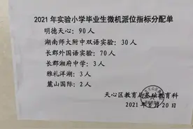 长沙市省府板块小学派位情况图片