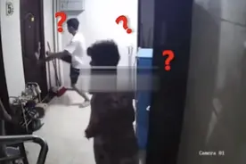 小伙凌晨狂踹邻居家门，咋回事？图片