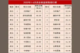 太可怕！西安上半年有8个楼盘单盘销售金额超过10亿元！图片