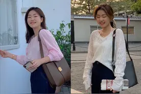 微胖女生的秋季穿搭，130斤博主示范，4件心机单品打造韩系少女感图片