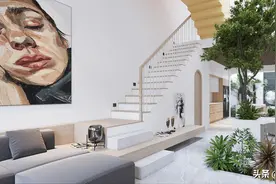 带绿色中庭的现代越南房屋，与自然的巧妙融合图片