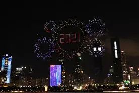 昨晚，600架无人机闪耀深圳夜空图片