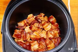 这是无水无油的红烧肉，一个电饭锅就搞定，不需要加水，不用油图片