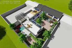 北京延庆田家新中式宅院，尺寸：20.1m×28.9m，造价：60.8万图片