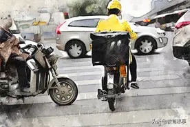 送餐有风险，兼职需谨慎，每单几块钱的提成，不好赚图片