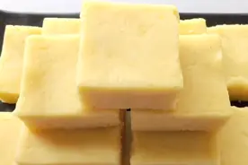 家庭自制绿豆糕！不用模具，做法简单！夏季孩子解暑必备小零食图片