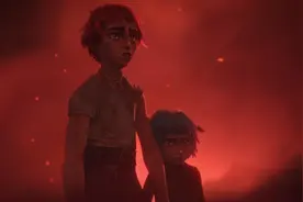 英雄联盟 双城之战：金克丝小时候非常乖巧 杰斯你家被偷了图片