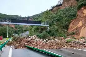 突发！延西高速G6522道南隧道(西安方向)发生塌方图片