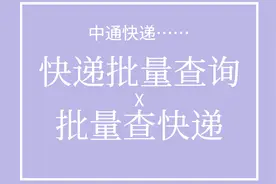 中通快递单号查询，一键批量查询所有单号的物流信息图片