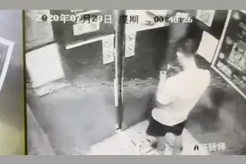 深圳一小区电梯故障向上猛冲，乘客被抛飞撞塌天花板图片