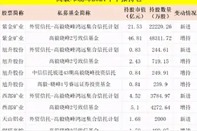 “顶流”出手！邓晓峰、赵军、葛卫东、冯柳、林园…，私募大佬们最新持仓来了（名单）图片