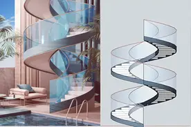 《少校SketchUp微课堂》之创建室内螺旋楼梯图片