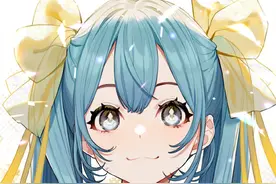 这位画师笔下的初音未来笑得太甜了，看了这个笑容，被治愈一天图片