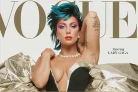 组图：Lady Gaga复古造型登英意版《VOGUE》封面图片