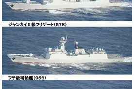 远洋海军，航行185天江苏舰队凯旋，河北舰队与益阳舰过对马海峡图片