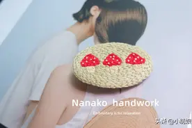 地摊大热的钩针边夹，刺绣也能简单做出，童真小蘑菇边夹制作教程图片