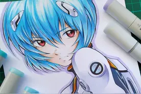 线条和上色都非常干净的动漫马克笔手绘 看着很舒服图片