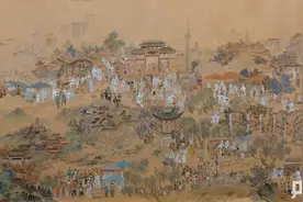 90后小伙手绘“抗疫上河图”！网友：我在人间凑数的日子图片